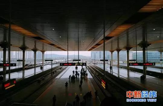 ▲高铁站内。中新经纬 张澍楠 摄